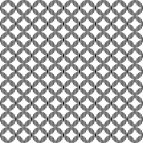 Seamless Geometric Pattern White Black Striped Texture Vector Art — Stock Vector