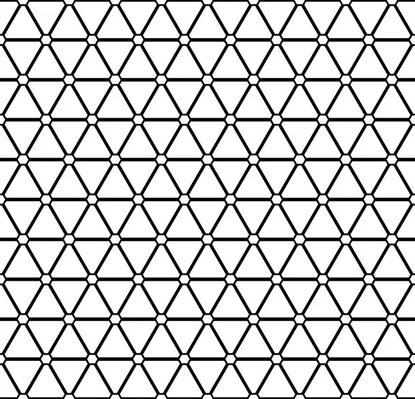 Patrón Triángulos Hexágonos Sin Costura Textura Geométrica Arte Vectorial — Vector de stock