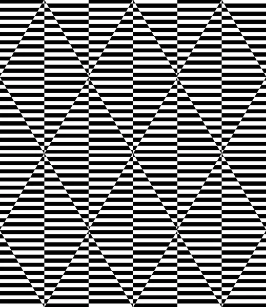シームレスなオプアートの幾何学模様 ストライプ ラインのテクスチャです ベクトル図 — ストックベクタ