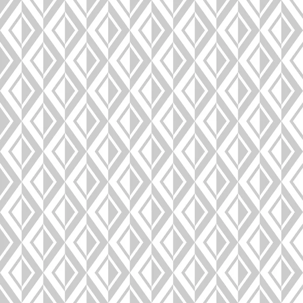 Nahtlose Diamanten Muster Weiße Und Hellgraue Geometrische Textur Vektorkunst — Stockvektor