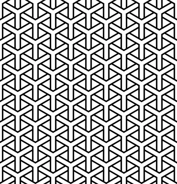 Naadloze Zeshoeken Patroon Geometrische Textuur Vectorkunst — Stockvector