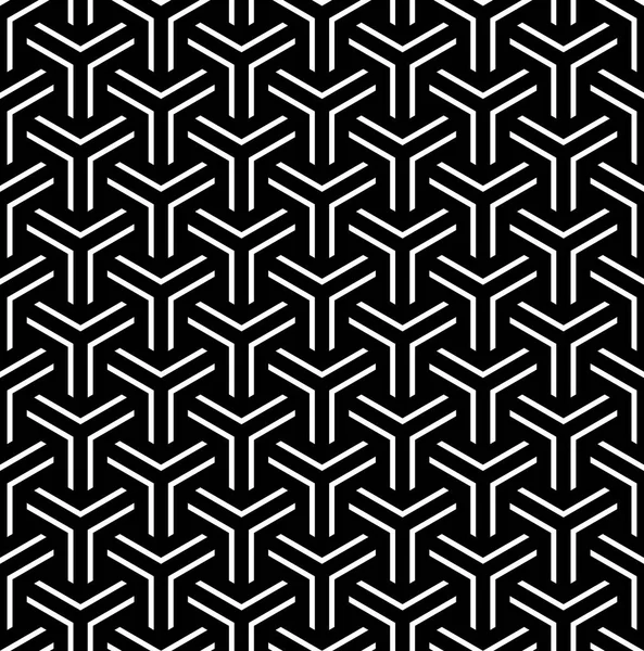 シームレスな幾何学的なパターン 黒背景にテクスチャ ベクター アート — ストックベクタ