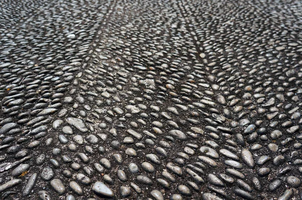 Галечный Тротуар Улицах Фуншала Мадейра Португалия — стоковое фото