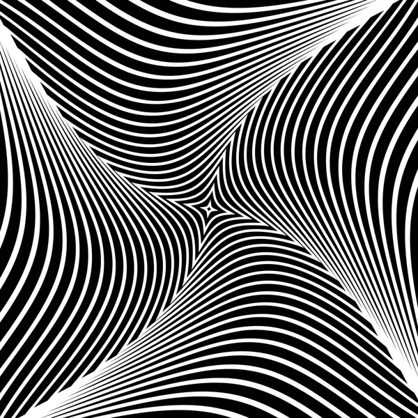 抽象欧普艺术设计 旋转扭转运动 矢量图 — 图库矢量图片