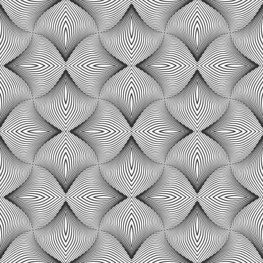 Sorunsuz op sanat desen. Satırları doku. Vektör sanat.