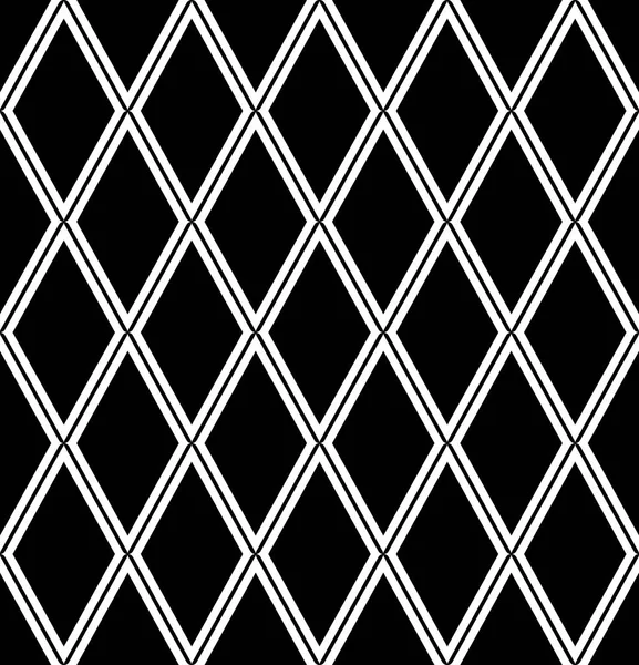 Patrón Diamantes Sin Costura Fondo Geométrico Textura Blanco Negro Arte — Vector de stock