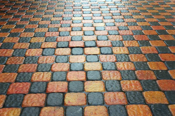 Patrón Comprobado Pavimento Piedra Fondo Texturizado — Foto de Stock