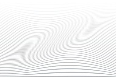 Arka plan beyaz dalgalı çizgiler. Şeritli doku soyut. Vektör sanat.