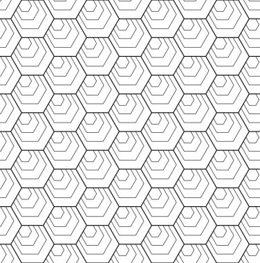 Kusursuz altıgen deseni. Geometrik doku. Vektör sanatı.