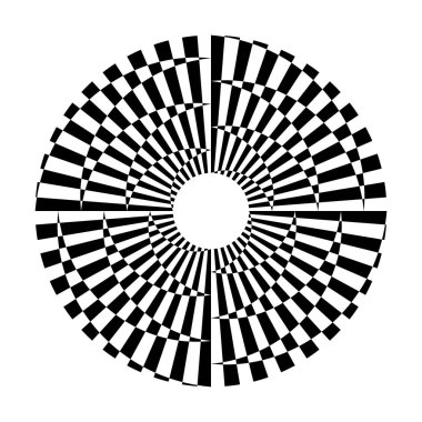 Daire geometrik desen. Soyut Tasarım öğesi. Vektör sanat.