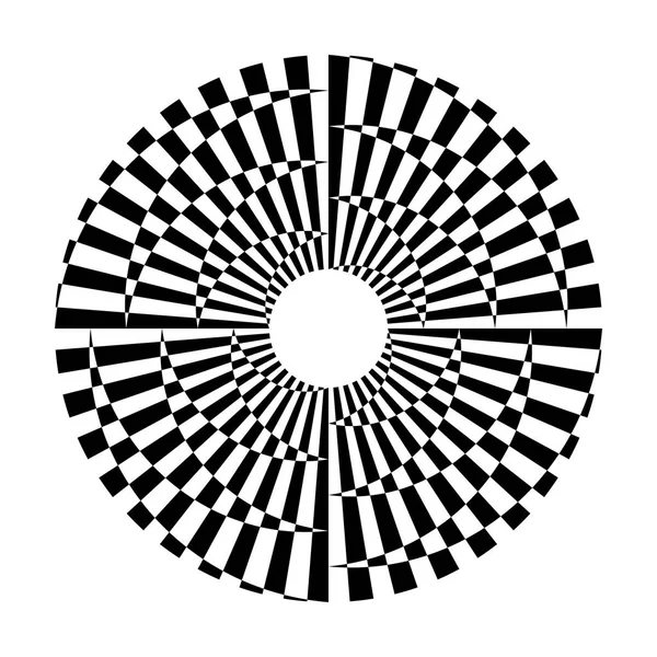 円の幾何学的なパターン 抽象的なデザイン要素です ベクター アート — ストックベクタ