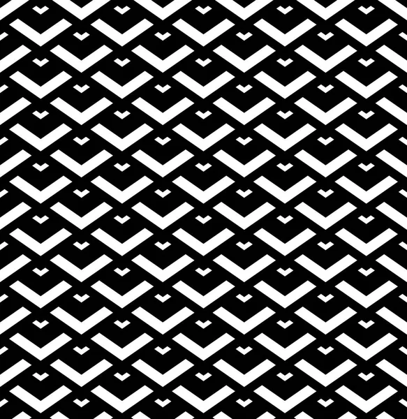 Seamless Black White Geometric Pattern Vector Art — Stock Vector