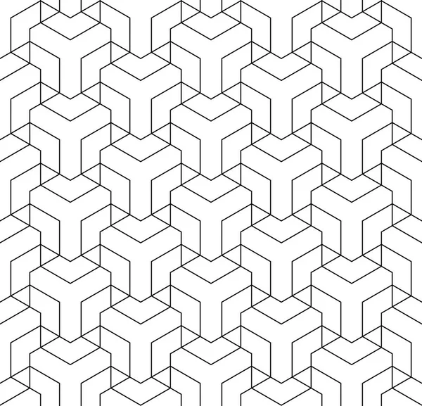 Naadloze Geometrische Patroon Het Patroon Van Lijn Vector Kunst — Stockvector