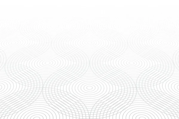 Circle Lines Pattern White Textured Background Diminishing Perspective View Vector — Stock Vector
