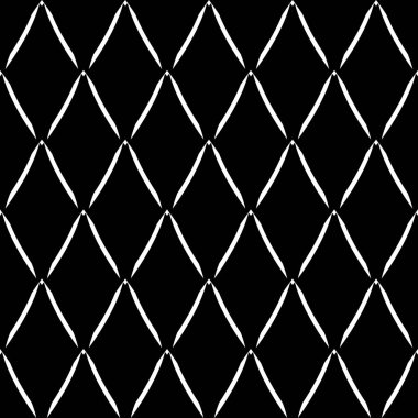 Kesintisiz geometrik elmas desen. Siyah dokulu arka plan. Vektör sanat.