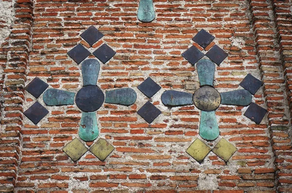 Ancient Brick Wall Kalozha Church Sts Boris Gleb Grodno Belarus — Stock Photo, Image