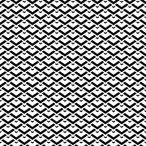 Seamless Black White Geometric Pattern Vector Art — Stock Vector