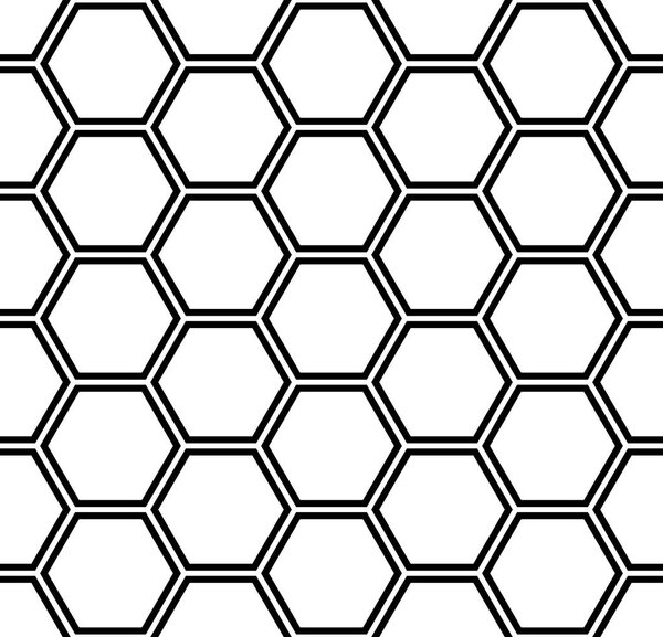 Бесшовный шестиугольник. Белая и черная геометрическая текстура и фон. Векторное искусство
.