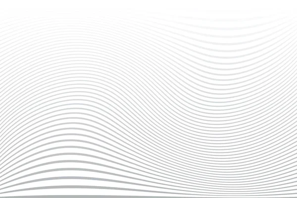 Witte Golvende Lijnen Achtergrond Abstracte Gestreepte Textuur Vector Kunst — Stockvector
