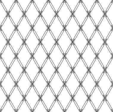 Kesintisiz geometrik elmas desen. Criss-cross satırları doku. Vektör sanat.