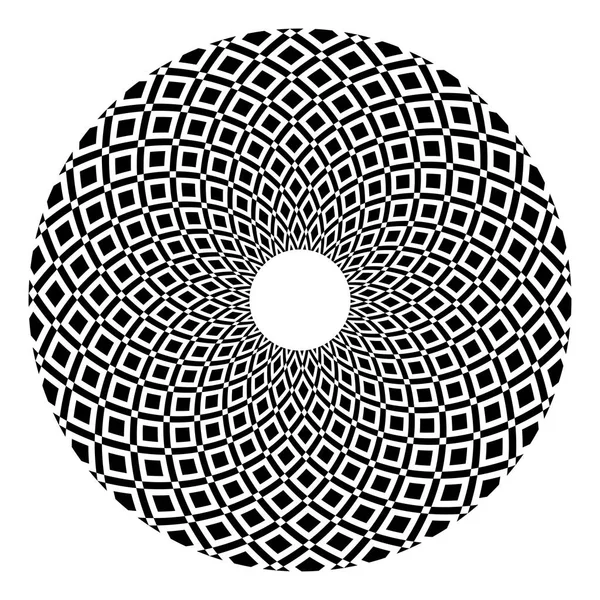 Elemento Design Del Cerchio Modello Astratto Rotazione Geometrica Arte Vettoriale — Vettoriale Stock