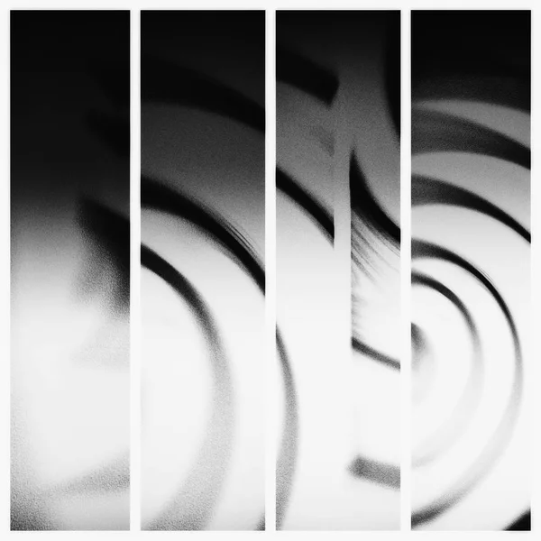 Abstract Modern Design Black White Graphic Art Lines Movement Set — Stock Photo, Image