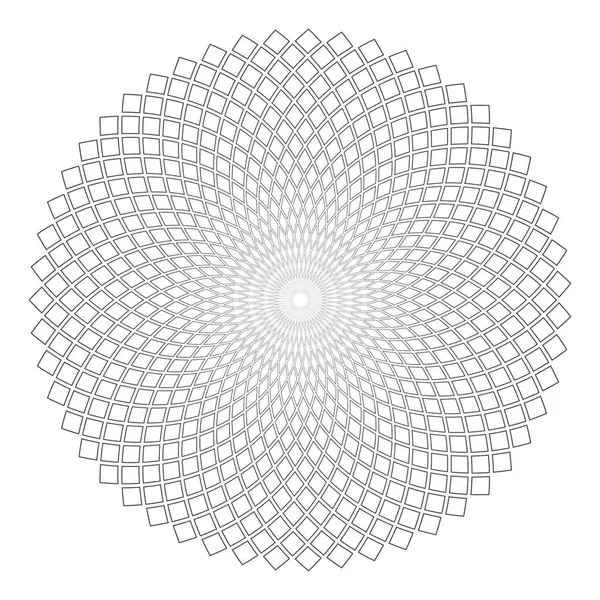 Elemento Diseño Circular Patrón Geométrico Abstracto Arte Vectorial — Vector de stock