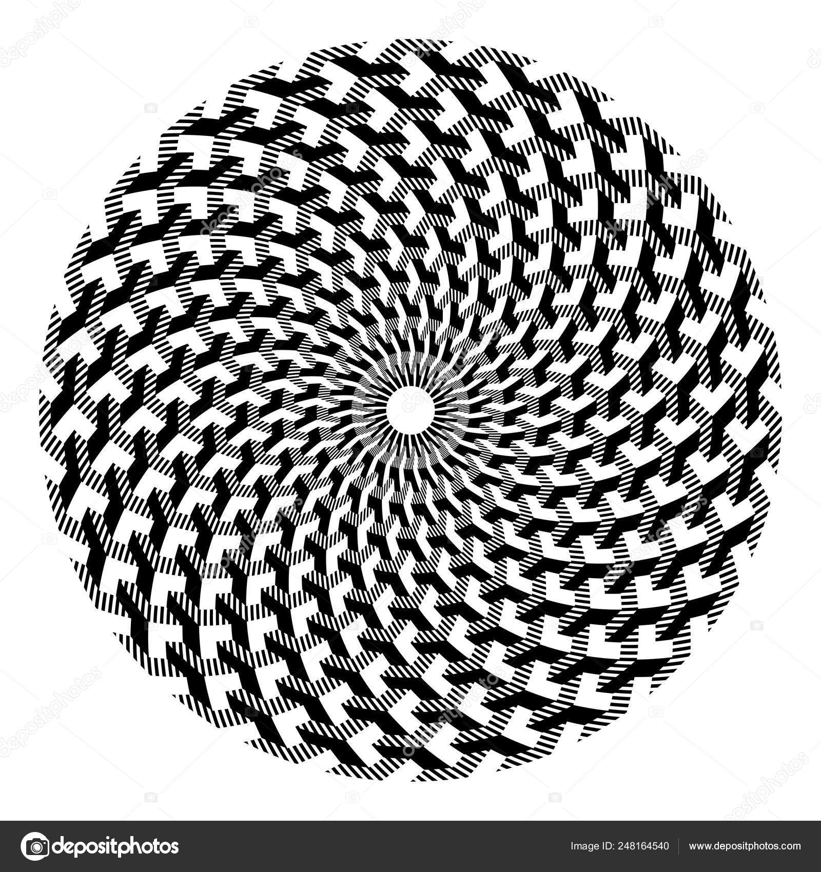 Cirkel geometrisk op kunst mønster. 3D illusion effekt . Stockvektor af  ©troyka 248164540, image size:1600x1700