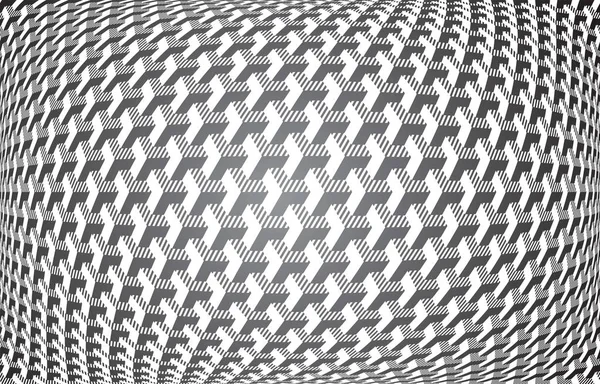 Convex geometric pattern. 3D illusion effect. — Stock Vector