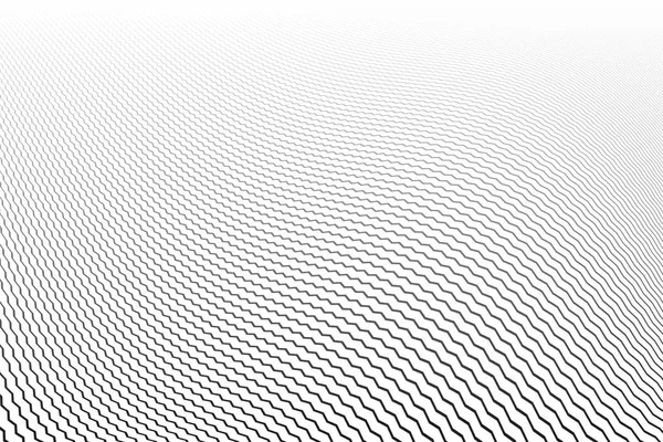 Modèle de lignes ondulées. Blanc fond texturé . — Image vectorielle