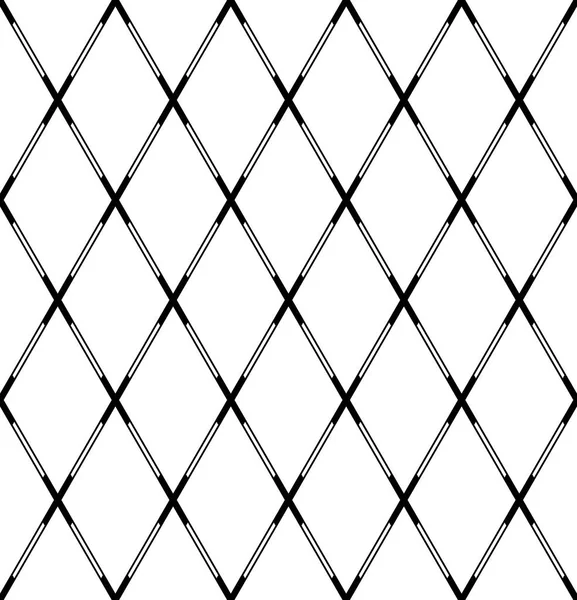 Nahtlose geometrische Diamanten-Muster. kreuz und quer gezogene Linien. — Stockvektor