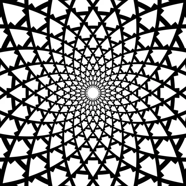 Patrón de rotación geométrica. Diseño abstracto . — Vector de stock