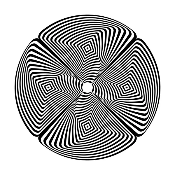 Daire tasarım öğesi. Soyut geometrik desen. Satırları doku