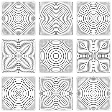 Tasarım öğeleri kümesi. Çizgi desenleri.