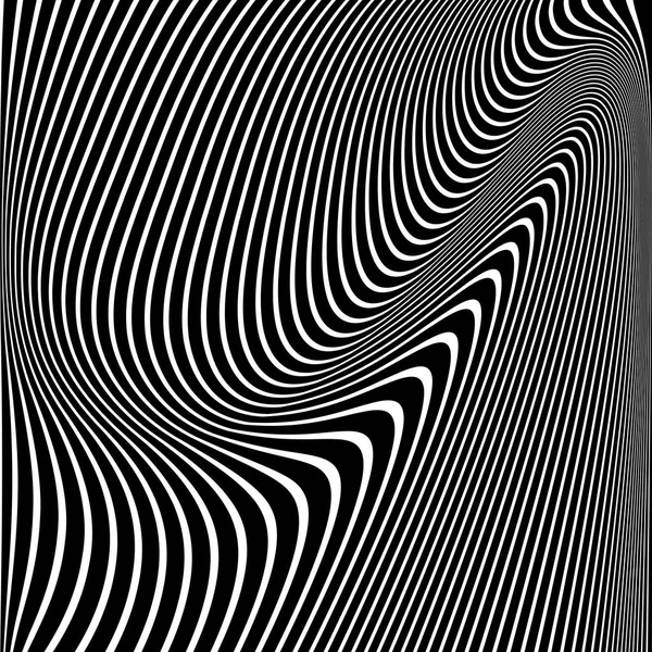 Conception abstraite de lignes ondulées . — Image vectorielle