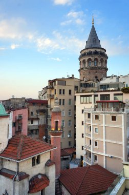 İstanbul, Türkiye 'deki Galata Kulesi.