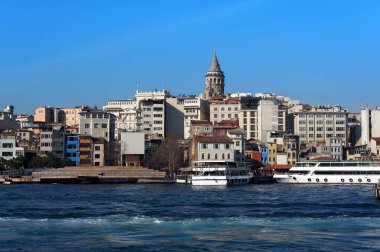 Haliç, Galata Kulesi, Istanbul'da Beyoğlu bölgesi.