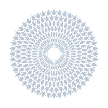 Daire tasarım öğesi. Yuvarlak geometrik desen. 