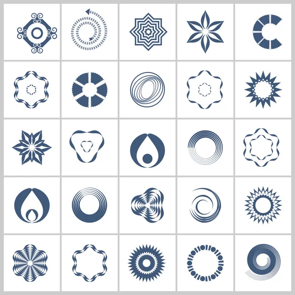 Design elements set. Abstract icons. — Stock Vector