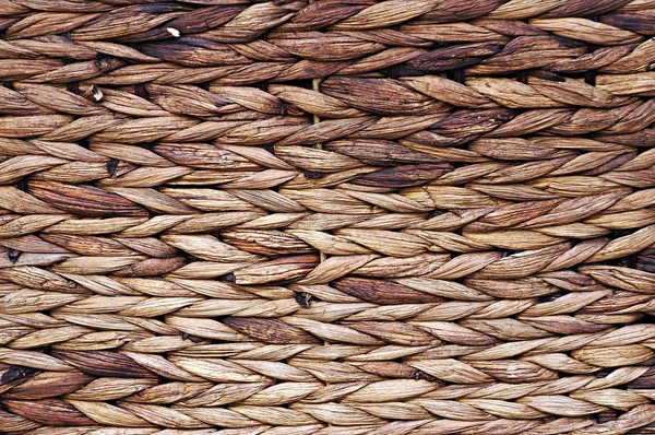 Плетёная корзина. Текстурированный фон . — стоковое фото