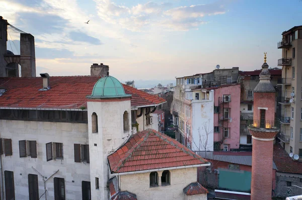 Συνοικία του Γαλατά το βράδυ. Κωνσταντινούπολη, Τουρκία. — Φωτογραφία Αρχείου