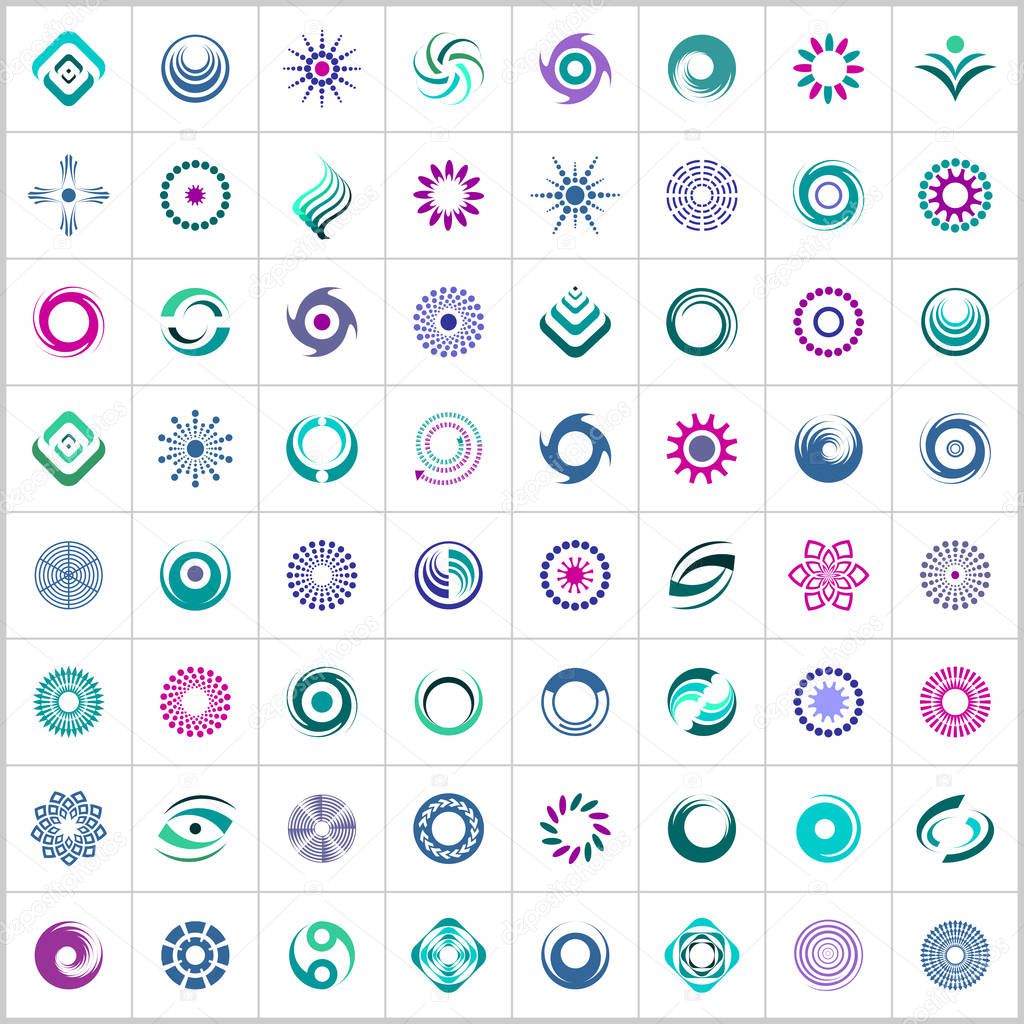 Design elements set. Abstract icons. 