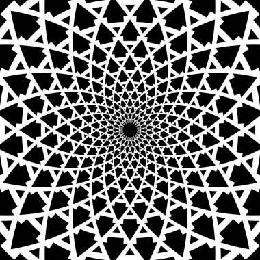 Geometrik rotasyon desen. Soyut tasarım. 