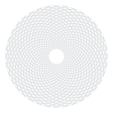 Daire tasarım öğesi. Soyut geometrik rotasyon desen. 