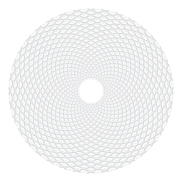Elemento de diseño circular. Patrón de rotación geométrica abstracta . — Vector de stock