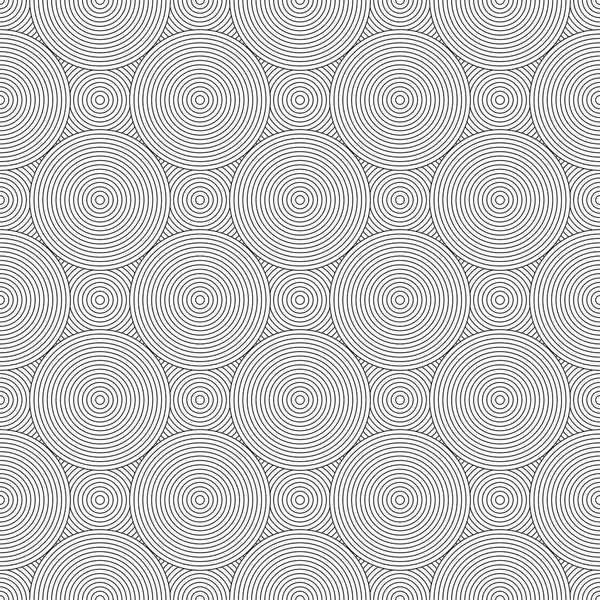 Nahtlose Kreislinien-Muster. geometrische Struktur. — Stockvektor