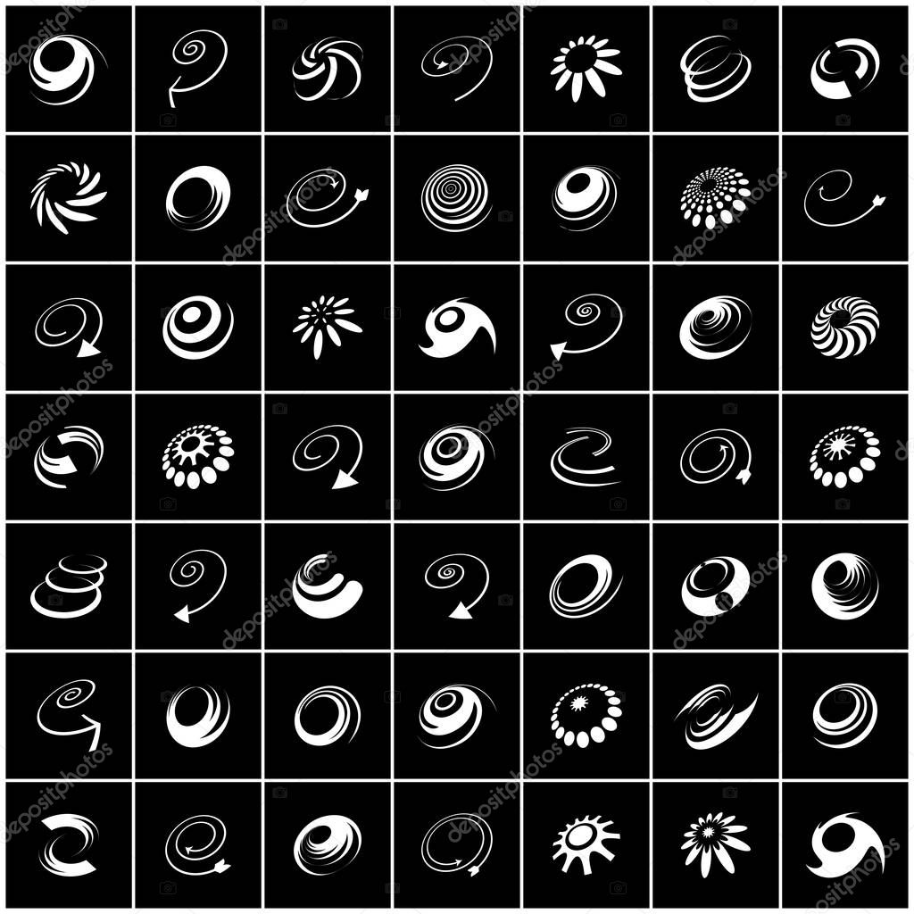 Design elements set. Abstract icons. Vector art.