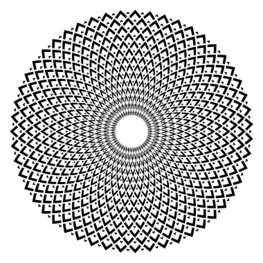 Daire geometrik deseni. Tasarım elemanı.