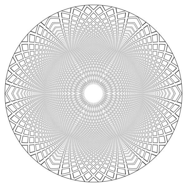 Cirkelns geometriska 3D-mönster. — Stock vektor