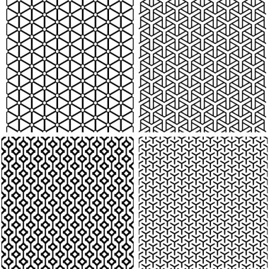 kesintisiz geometrik desenleri kümesi. 